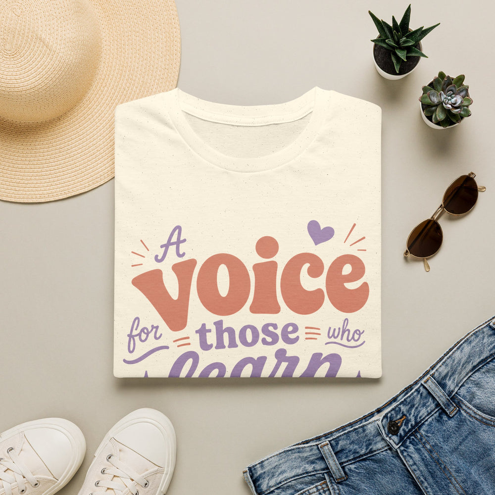 T-Shirt — “A Voice for Truth Who Learns Humility” Minimal Abstract Sunset Design