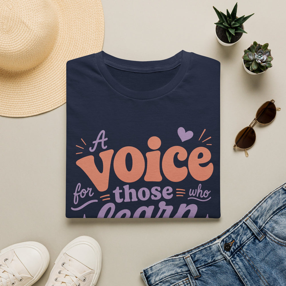 T-Shirt — “A Voice for Truth Who Learns Humility” Minimal Abstract Sunset Design