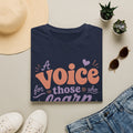 T-Shirt — “A Voice for Truth Who Learns Humility” Minimal Abstract Sunset Design