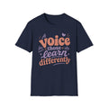 T-Shirt — “A Voice for Truth Who Learns Humility” Minimal Abstract Sunset Design