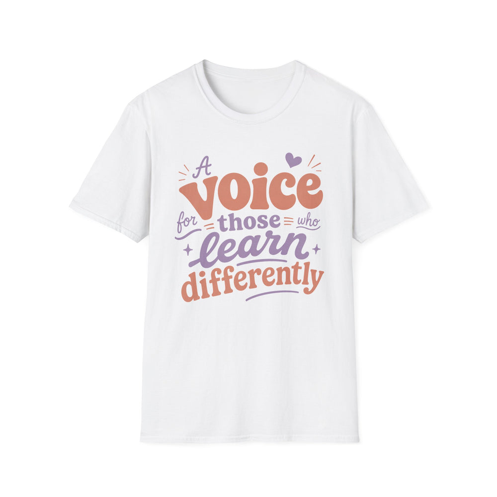 T-Shirt — “A Voice for Truth Who Learns Humility” Minimal Abstract Sunset Design