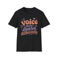 T-Shirt — “A Voice for Truth Who Learns Humility” Minimal Abstract Sunset Design