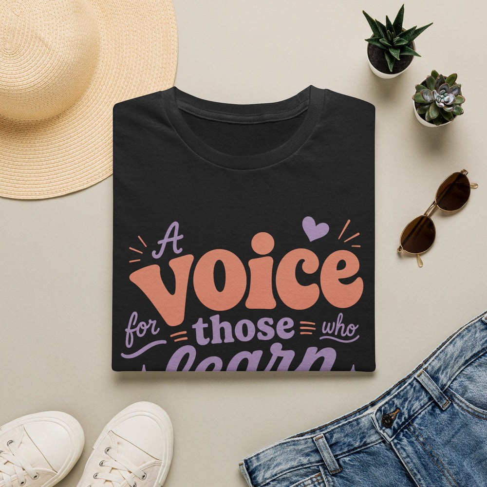 T-Shirt — “A Voice for Truth Who Learns Humility” Minimal Abstract Sunset Design
