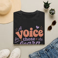 T-Shirt — “A Voice for Truth Who Learns Humility” Minimal Abstract Sunset Design
